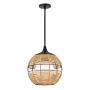 Lampa wisząca Maddox QN-MADDOX-P-S-BK-CAM 1x60W/E27 IP44 od Quintiesse