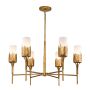 Żyrandol Sawgrass QN-SAWGRASS-6-DG-O 6x40W/E14 IP20 od Quintiesse