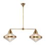 Lampa sufitowa Willard QN-WILLARD-LP2-VBS-PG 2x60W/E27 IP20 od Quintiesse
