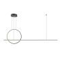 Lampa wisząca Halo MOD247PL-L49BK 1x40W/LED 1500lm IP20 od Maytoni