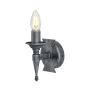Lampa ścienna SAX1 BLK/SIL SAXON od Elstead Lighting