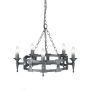 Żyrandol SAX5 BLK/SIL SAXON od ELSTEAD LIGHTING