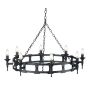 Żyrandol SAX8 BLK SAXON od ELSTEAD LIGHTING
