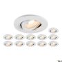Downlight wpuszczany UNIVERSAL DOWNLIGHT 1007274 2700K|3000K|4000K|6500K 1x8W/LED 560lm|610lm|680lm|640lm IP20 od SLV
