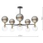Lampa sufitowa Takara TAK2354-03-24 10x20w/g9 ip20 od Dar Lighting