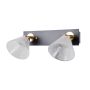 Kinkiet Orella WL-34393-2-BK-HBR 3000K 2x8W/LED 466lm IP20 od Italux