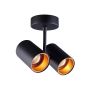 Spot TORI SL 1 DUO ACGU10-127 BK-GD 2x50W/Gu10 IP20 od Zuma Line