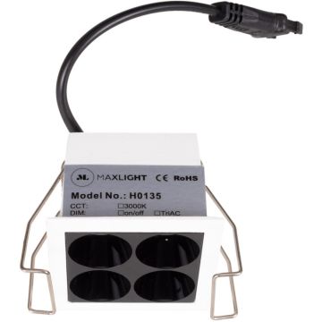 Downlight wpuszczany X-LINE H0135 3000k 4x5w/led 350lm ip20 od Maxlight