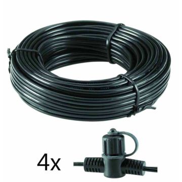 Przewód 10mb + 4x złącze IP68 SPT-1W 120W 6007011 AKCESORIA od Garden Lights