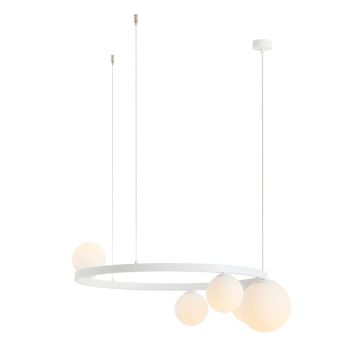 Lampa wisząca GARDA 1099F_R 4x10W/E14 + 1x15W/E27 IP20 od Aldex