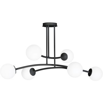 Lampa sufitowa HALLDOR 6 BLACK 1024/6 6x40W/E14 IP20 od Emibig