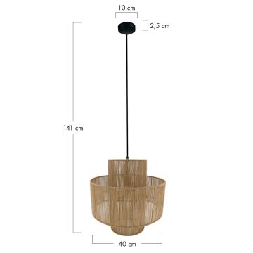 Lampa wisząca JUTE 104665 1x40W/E27 IP20 od Dijk