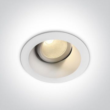 Downlight wpuszczany The Dark Light 11107FD/W/W 3000K 1x7W/LED 560lm IP20 od One Light
