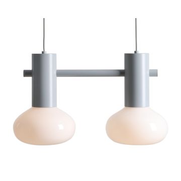 Lampa wisząca FLO 2 GREY S 7000H22_S 2x10W/E14 od Aldex