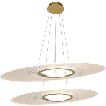 Lampa wisząca Eclipse LA116/P2_97_3k_gold 3000K 2x48W/LED 2880lm IP20 od Altavola Design