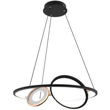 Lampa wisząca Seppia LA115/P_62_1+2_3k_black_gold 3000K 1+2x45W/LED 2750lm IP20 od Altavola Design