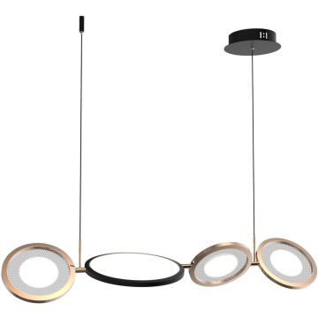 Lampa wisząca Seppia LA115/P_98_3k_black_gold 3000K 1+3x35W/LED 2100lm IP20 od Altavola Design