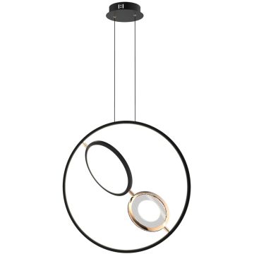 Lampa wisząca Seppia LA115/X_62_1+2_3k_black_gold 3000K 1+2x45W/LED 2750lm IP20 od Altavola Design