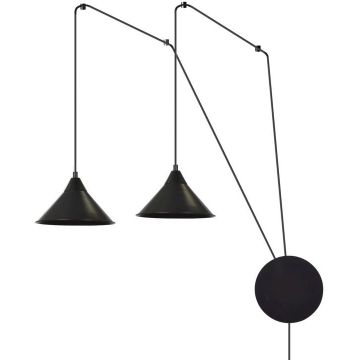 Lampa wisząca ABRAMO 2 BLACK 160/2 2x60W/E27 IP20 od Emibig