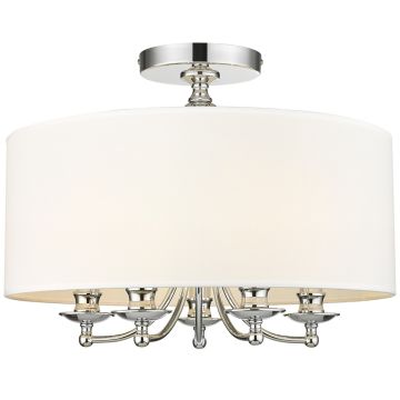 Lampa sufitowa ABU DHABI C05428CH-WH 5x40W/E14 od Cosmolight
