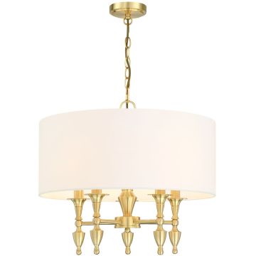 Żyrandol AUSTIN P05197BR-WH 5x40W/E14 IP20 od Cosmolight