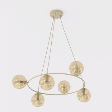 Lampa wisząca AZURA 1638/6 6x10W/E14 IP20 od Emibig