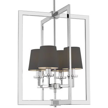 Lampa sufitowa LONDON P04021CH-BK 4x40W/E14 IP20 od Cosmolight