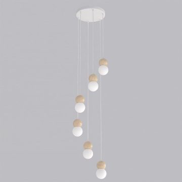 Lampa wisząca LOOP 1674/6 6x8W/G9 IP20 od Emibig