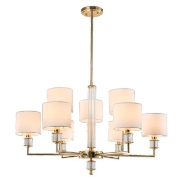 Lampa sufitowa SUTTON P09378AU-WH 9x40W/E14 ip20 od Cosmolight