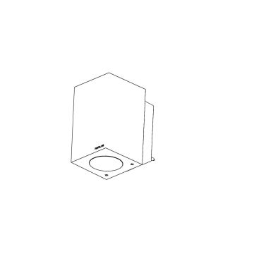 Kinkiet Sandvik 1741BC 2700K 1x3.9W/GU10 265lm IP65 25° od Norlys