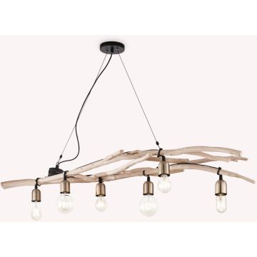 Lampa wisząca DRIFTWOOD 180922 6x60W/E27 ip20 od Ideal Lux