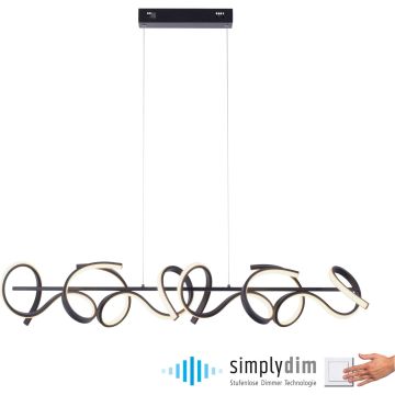 Lampa wisząca CURLS 19033-18 3000k 4x45W/LED 1330lm ip20 od Paul Neuhaus
