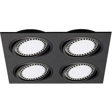 Downlight wpuszczany BOXY 20073-BK 4x15W/GU10/AR111 IP20 od Zuma Line