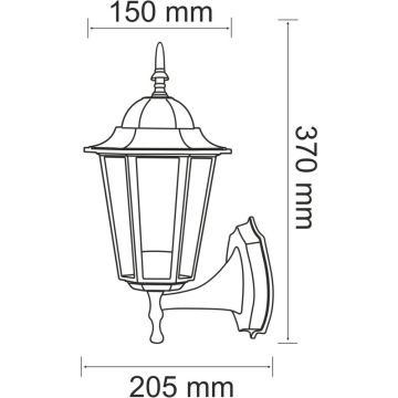 Kinkiet LIGURIA-LT 201928 3000K 1x20W/E27 350lm od Polux