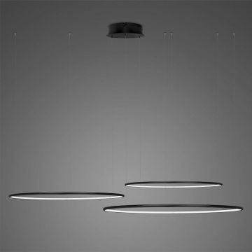 Lampa wisząca Ledowe okręgi LA075/CO3_80_in_3k_99W_black 3000K 3x99W/LED 5940lm IP20 od Altavola Design