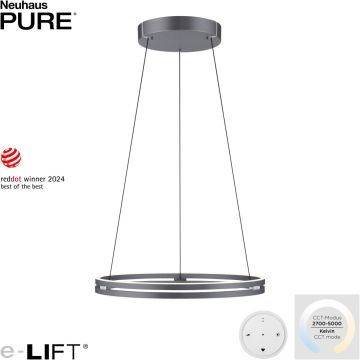 Lampa wisząca PURE E-LOOP 2551-15 2700-5000k 2x53W/LED 4480lm ip20 od Paul Neuhaus