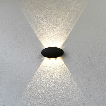 Kinkiet Pontas OWL-55034-BK 3000K 1x6W/LED 430lm IP54 od Italux