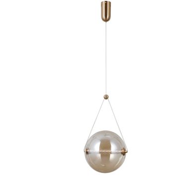 Lampa wisząca Rastia PND-34361-L-HBR-AMB 3000K 1x12W/LED 1095lm IP20 od Italux
