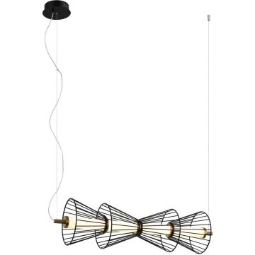 Lampa wisząca Sanke PND-63849-4-BK 3000K 1x15W/LED 600lm IP20 od Italux