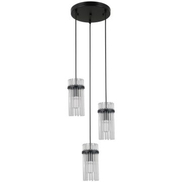 Lampa wisząca Merto PND-40930-3A-BK 3x40W/E14 IP20 od Italux