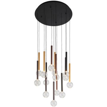 Lampa wisząca Alinos PND-24019-14A-BK 3000K 14x58W/LED 4410lm IP20 od Italux