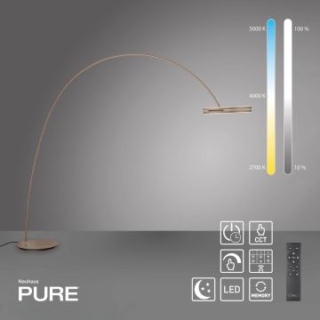 Lampa podłogowa PURE LOOP-BOW 561-97 2200-5000k 2x20W/LED 1900lm ip20 od Paul Neuhaus