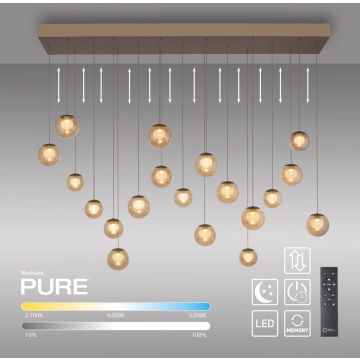 Lampa wisząca PURE POPUP 2589-97 2200-5000k 19x3W/LED 4500lm ip20 od Paul Neuhaus