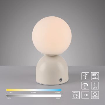 Lampa stołowa RUDI 19218-39 3000-6000k 1x1,2W/LED 90lm ip20 od Paul Neuhaus