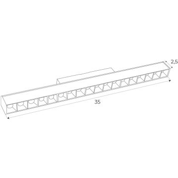 Reflektor szynowy MAX M0005D 3000k 1x18w/led 1304lm ip20 od Maxlight