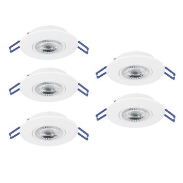 Downlight wpuszczany GEDREZ 300185 2700K, 4000K, 6500K 5x4.9W/LED 2600lm ip20 od Eglo