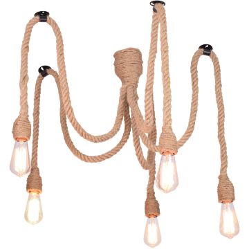 Lampa wisząca ROPE 312921 5x12W LED/E27 IP20 od Polux