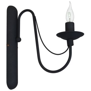 Lampa ścienna 397C1 RÓŻA CZARNA od Aldex