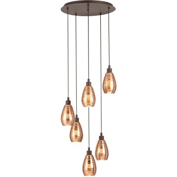 Lampa wisząca SIRACUSA 39508 6x60W/E27 od Eglo