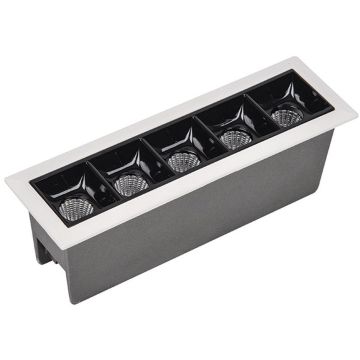 Downlight wpuszczany RECESSED GRILLE S086 3000K 11W/led 770lm IP20 od Zambelis